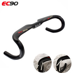 EC90 Full Carbon Fiber Road Bicycle Curved Handlebar Wind Handle Sports Handlebar UD Internal Cable Routing