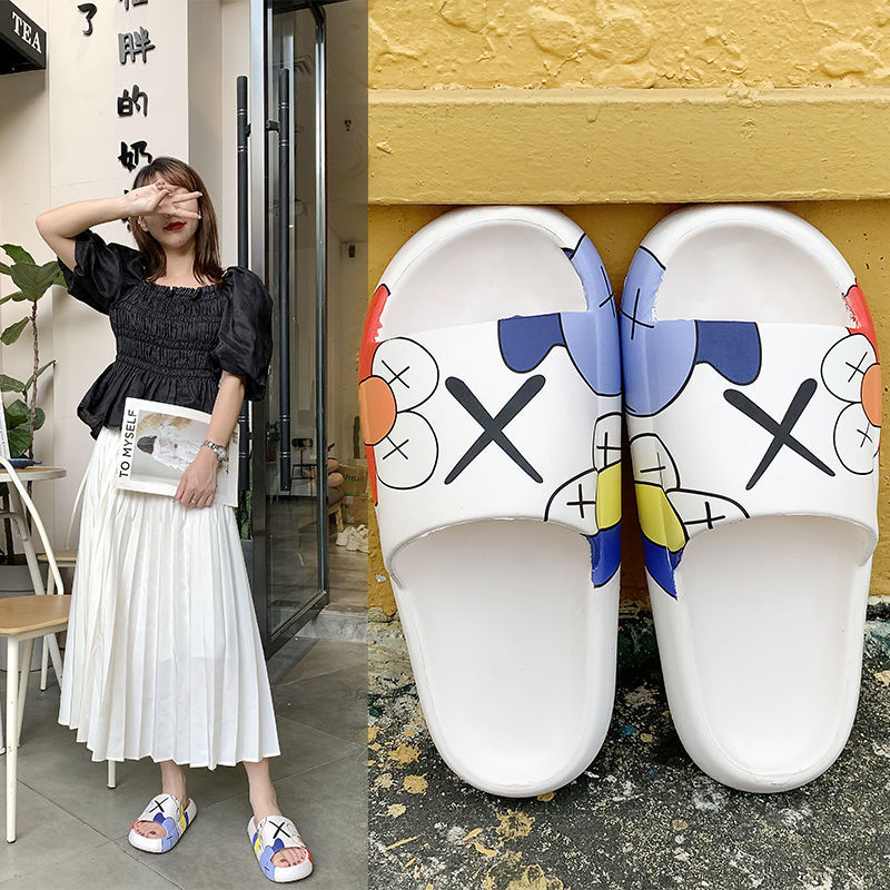 Summer Slippers for Women, Indoor and Outdoor Non-Slip Slippers for Couples, Home Bathing, Girls' Outdoor Wear, Beach Sandals and Slippers for Women, Summer