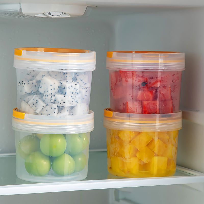 Fruit Preservation Box for Office Workers, Microwaveable Lunch Box Set, Seasoning Bowl, Plastic Lunch Box with Side Dishes, Sealed Box