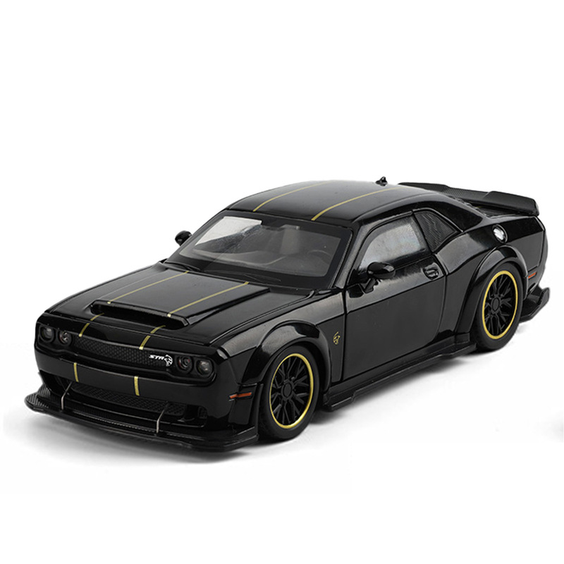 1:32 Dodge Hellcat Alloy sports car Model Light Decoration Huili Children's Gift Muscle Car Toy Cross Border