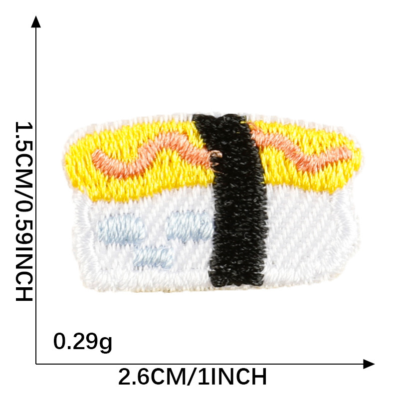 メーカー既製漫画食品刺繍ステッカー diy 衣類アクセサリー装飾アイロンパッチ한국 Wappen 布ステッカー|undefined