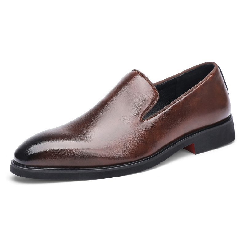 Comercio exterior de 48 yardas zapatos de cuero casuales de negocios para hombres cuatro estaciones de estilo británico de tendencia de zapatos de color sólido para hombres image 6