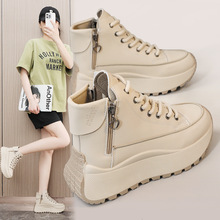 ZY2005网红松糕厚底高帮老爹鞋女2025新款百搭休闲运动鞋ins女鞋