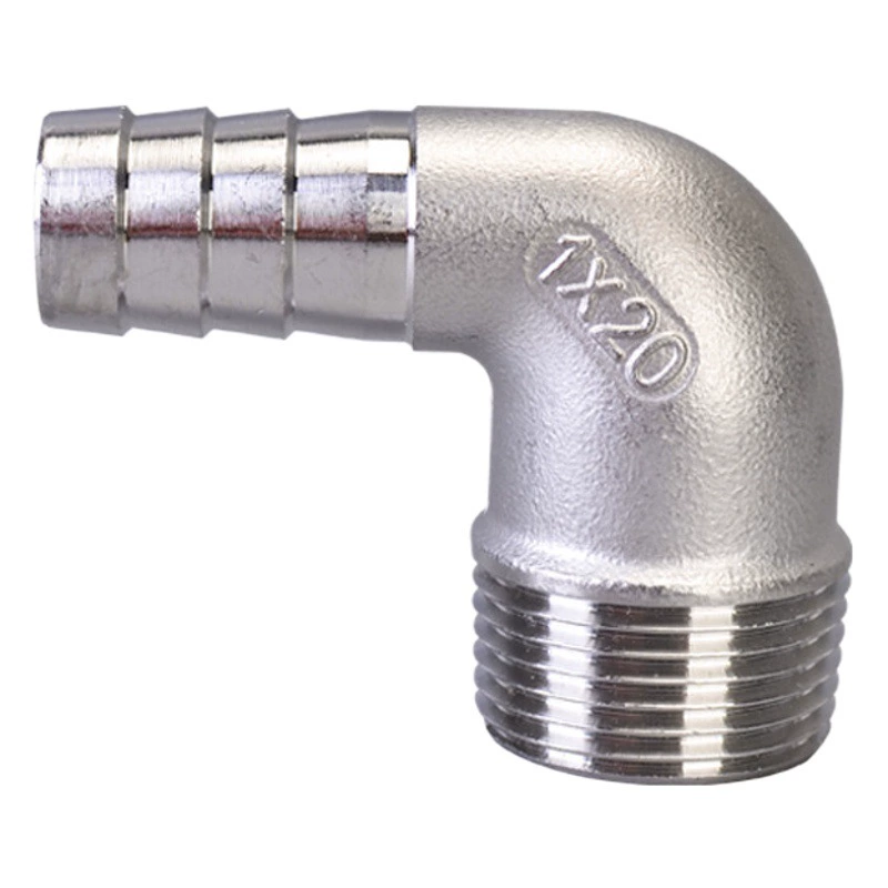 Соединитель пагоды из нержавеющей стали 304 внешний проволочный локоть кожаное соединение 90 ° под прямым углом внешняя резьба шланг Быстроразъемное соединение бамбуковое соединение зеленый