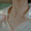 Genuine pendant, universal design necklace, french style, light luxury style, simple and elegant design, trend of season