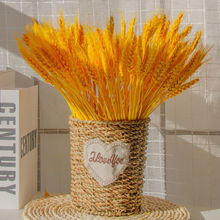 大麦花篮开业大卖麦子穗花束摆件仿真麦穗黄金小麦干花客厅装饰品