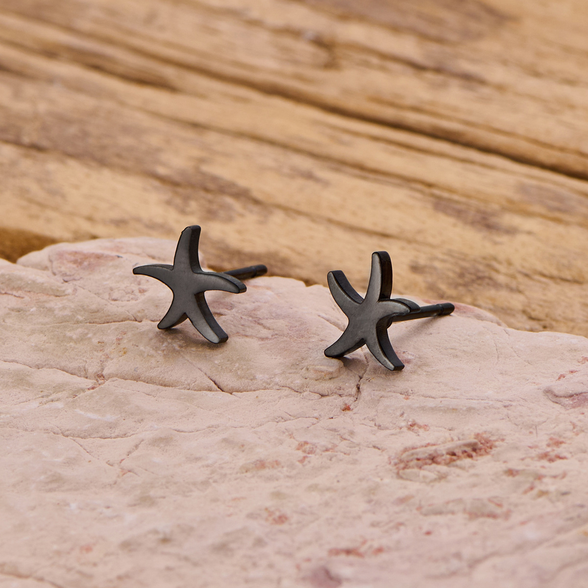 Nuevos productos de comercio exterior transfronterizo: pendientes minimalistas de acero inoxidable con diseño de flor, palmera y corona, estilo japonés y coreano, disponibles para venta al por mayor. image 17