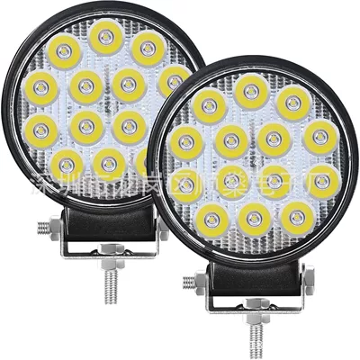 Avtomobil LED Projektor 14 muncuq 42W, Dəyirmi Off-Road İş İşığı, Təftiş İşığı