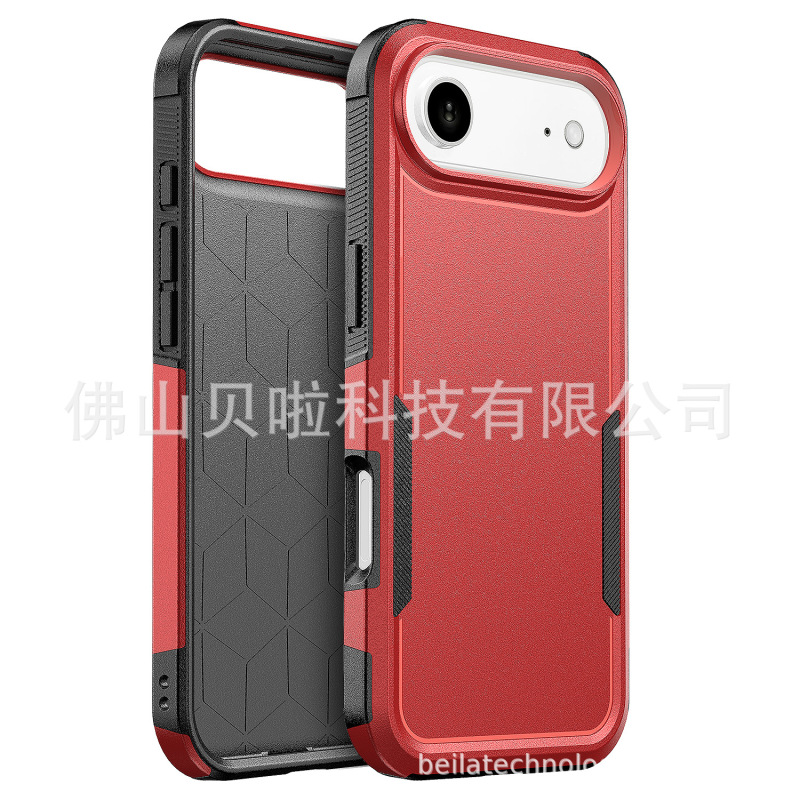 Foreign Trade Supply: Suitable for Apple Ip17Air Phone Case, Commuter-Friendly Two-In-One Color-Blocking Pc Tpu, in Stock
