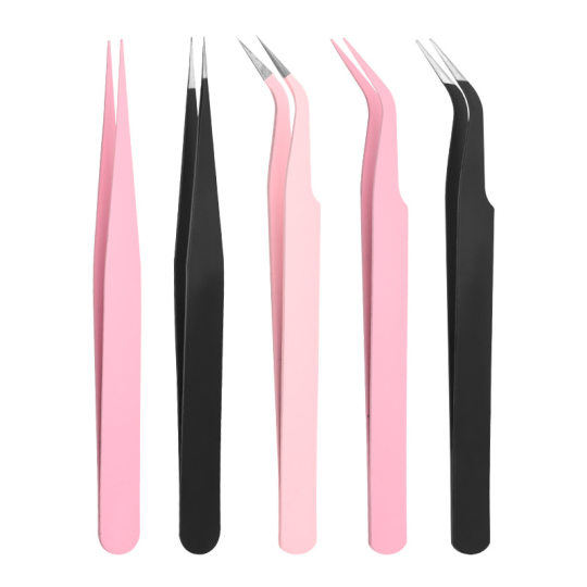 Factory Spot Elbow False Eyelash Tweezers Eyelash Artist Grafting Eyelash Curler Colorful Elbow Clip Tool