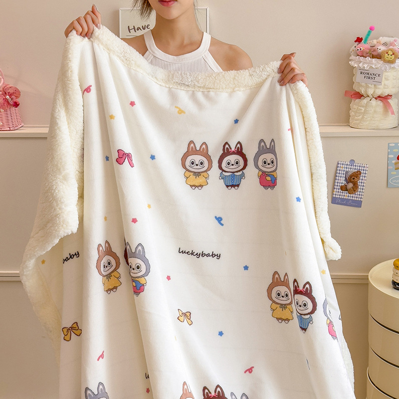 Leche mantas de peluche mantas de sofá mantas de oficina siesta mantas de aire acondicionado mantas delgadas mantas de lana de coral pequeñas mantas de invierno