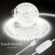 5V USB 白色 LED 灯条，用于电视背光在线开关客厅万圣节圣诞聚会