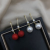 Fashionable earrings from pearl, internet celebrity, simple and elegant design