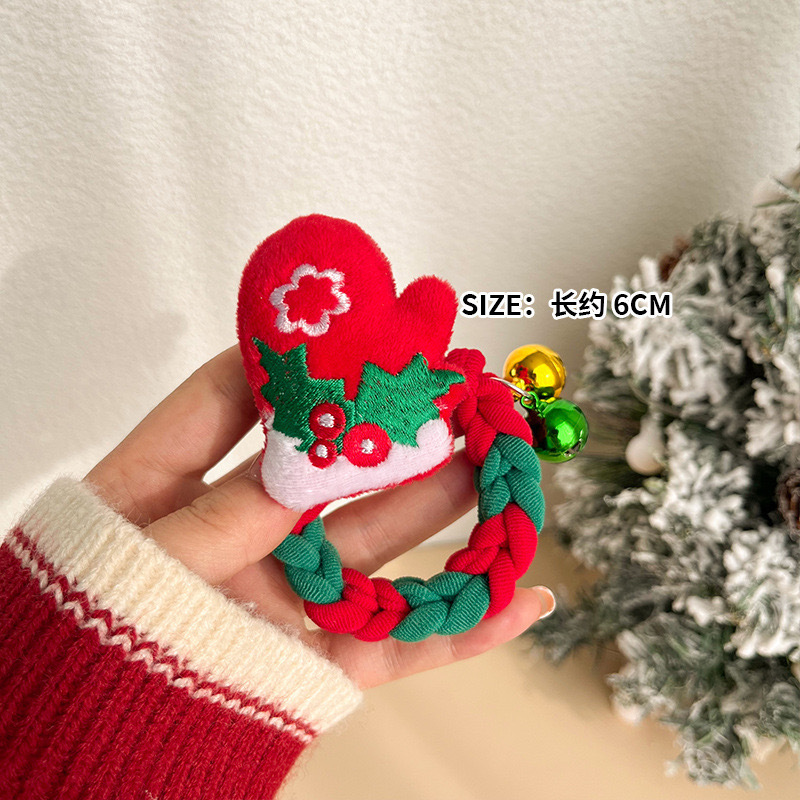 クロスボーダーのクリスマスの髪飾り編みのひもの大腸の髪輪は漫画の鹿のバッチのビスケットの人のぬいぐるみのかわいい髪を装います。|undefined