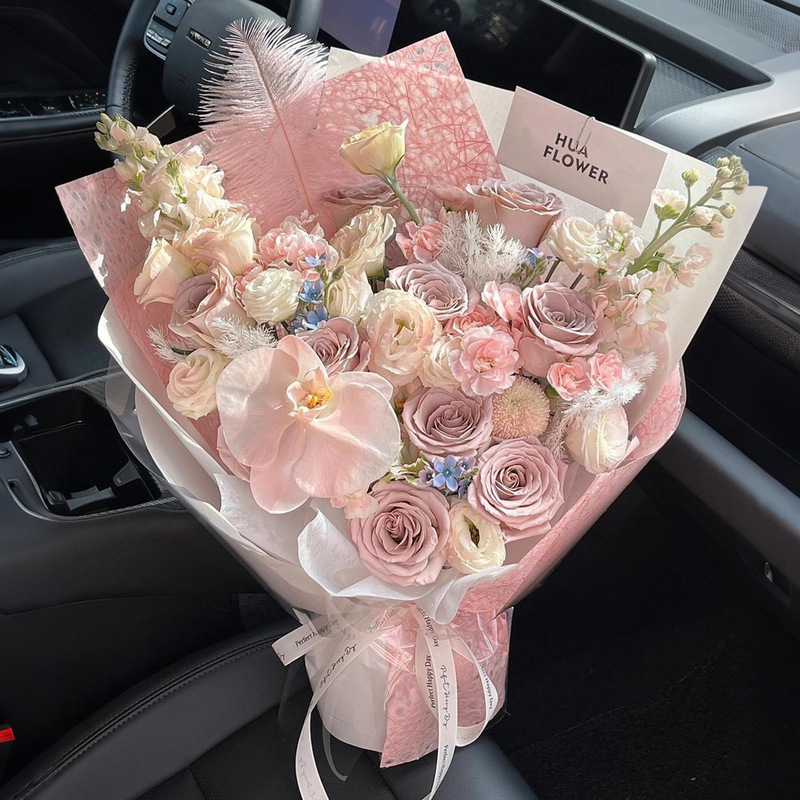 玫瑰永生花束七夕送女友高级感花束温柔仿真香皂花束混搭玫瑰花束|undefined