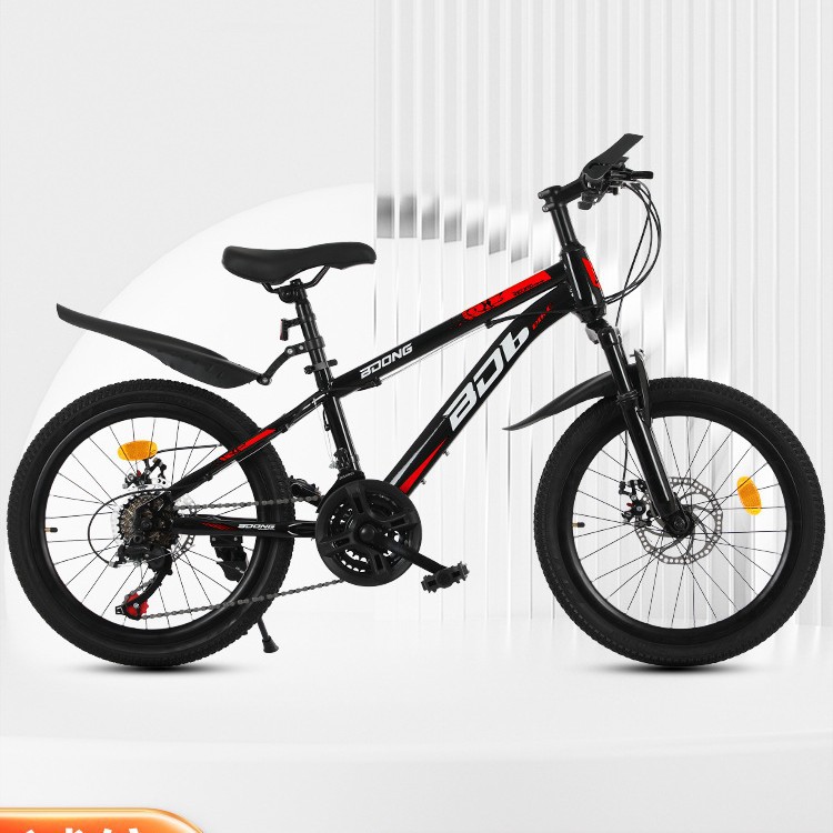 Youth 21-Speed Dual Disc Brake Shock-Absorbing Bicycle 20inch 22inch Male and Female Student Road Racing Mountain Off-Road Vehicle