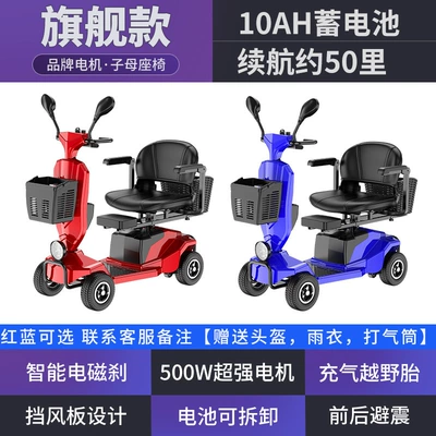 adult folding four-wheel car for the | Qatlanan elektrik velosipedlər - two-models-of-12-batteries