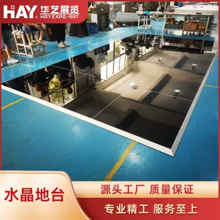 35黑色玻璃地台4s店汽车展示台商场巡展车展斜坡展台框架