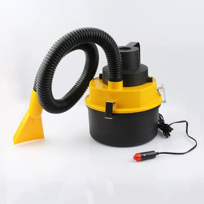 High-Power Cylinder Vacuum Cleaner, Household Handheld Vacuum Cleaner, Wet and Dry Portable Vacuum Cleaner, Car Vacuum Cleaner (Tozsoranlar) - regular-yellow-12v-large-drum-vacuum-cleaner