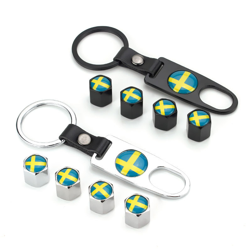 皮扣扳手气门芯帽美式气嘴盖帽铝合金气门嘴帽B款车用个性装饰