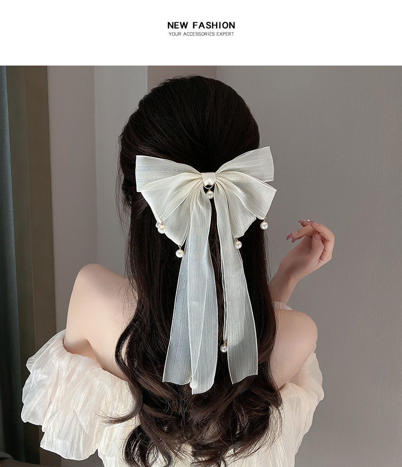 Fashion Bow Knot Cloth Ribbon Hair Clip 1 Piece display picture 2