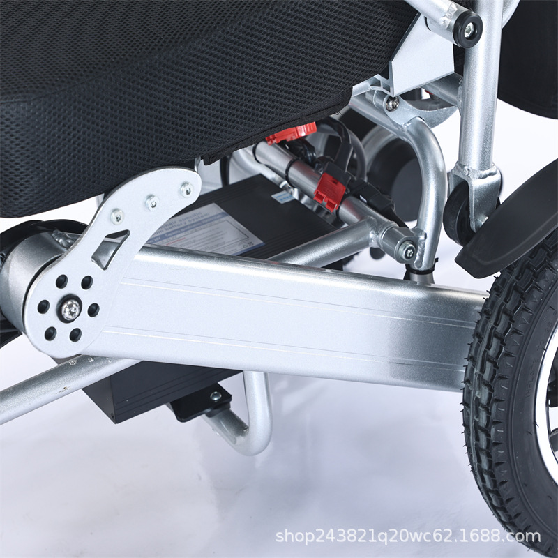 Customized Electric Wheelchair, Cross-Border Aluminum Alloy Model, Fully Automatic Foldable Mobility Scooter for the Elderly and Disabled, Lightweight and Foldable
