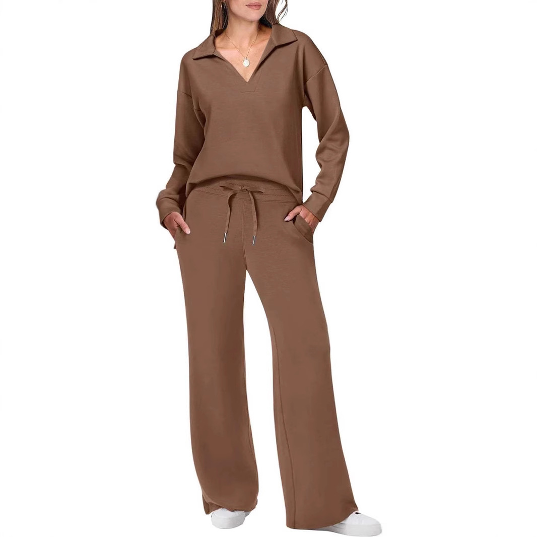 Women's Clothing 2024 autumn and winter solid color lapel new casual professional suit for women_voghion.com