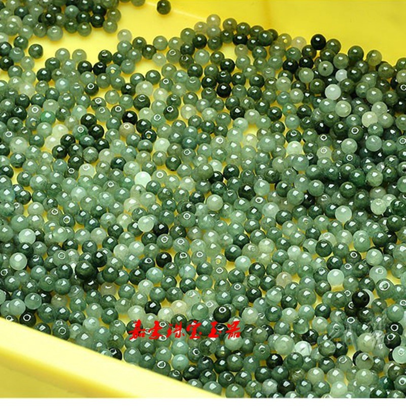 翡翠a商品油青散珠ブレスレット手串珠チェーン氷種油青5.6mm翡翠散珠緑散珠|undefined