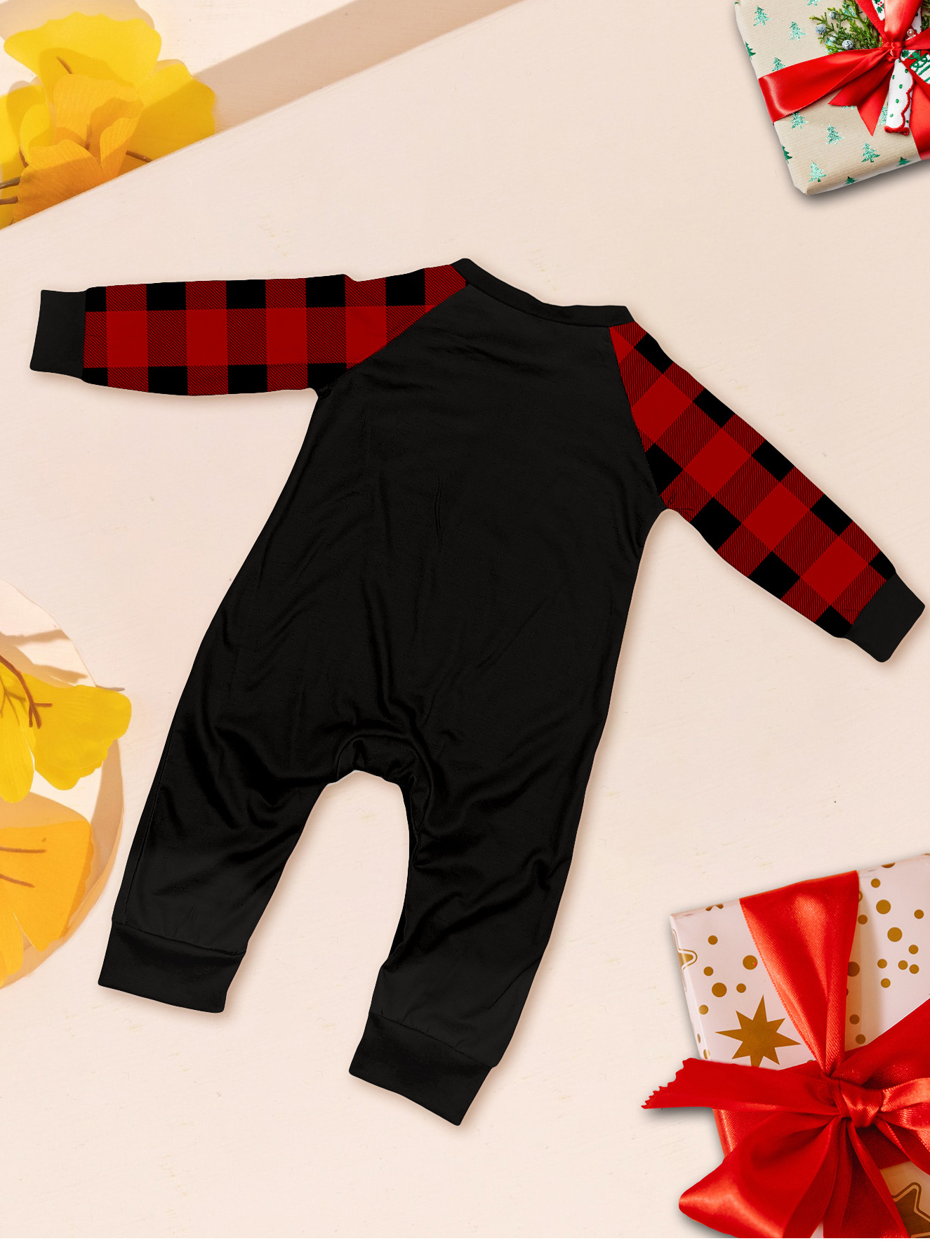 Christmas snowman candy cane snowflake Christmas family suit printed homewear sleep_voghion.com