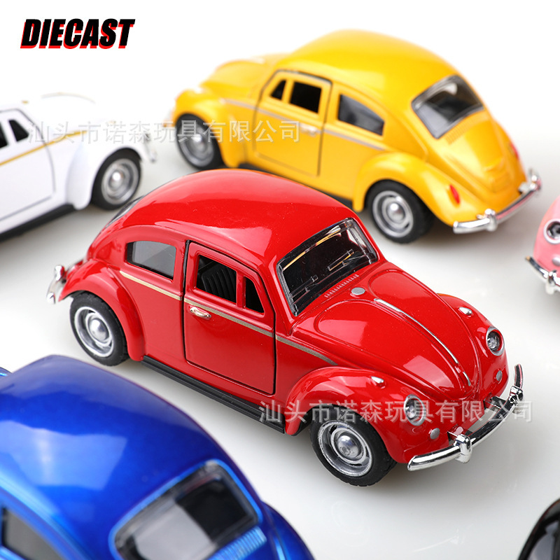 Northen Cross-Border Alloy Beetle Retro Classic Car Classic Car Model Kidsren's Toy Car Ornaments Decoration Temu