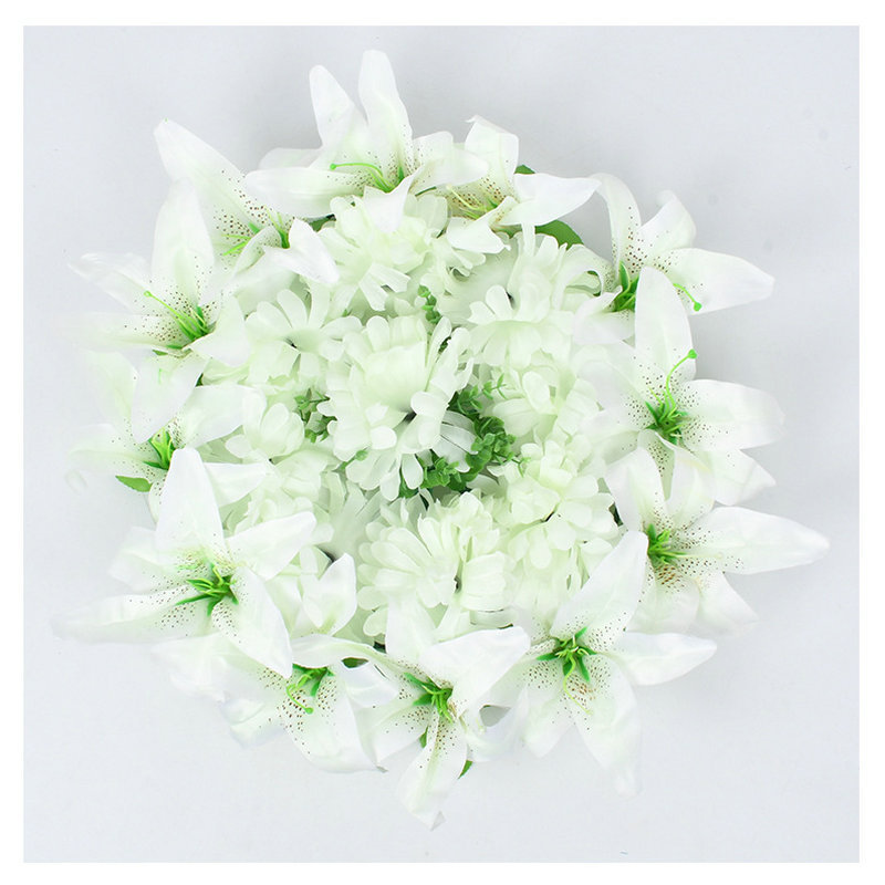 백합 화환 화이트