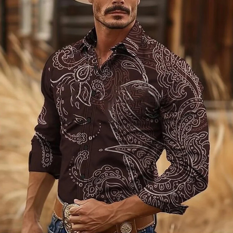Hombre 2024 nuevo estilo de alta calidad guapo otoño camisa de botones de manga larga top marca de moda MB12