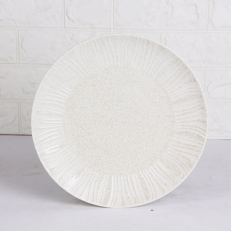 Nordic vajilla de cerámica placa Occidental de 11 pulgadas placa hogar Hotel personalizado placa ensalada de pasta placa plana plato de fruta