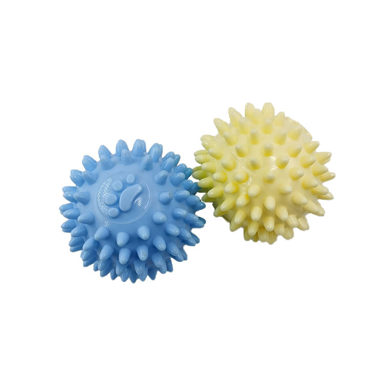 Nuevo juguete para perros TPR mascota molar juguete interactivo Limpieza de dientes saludables huellas resistentes a mordeduras Bola de espina en stock al por mayor