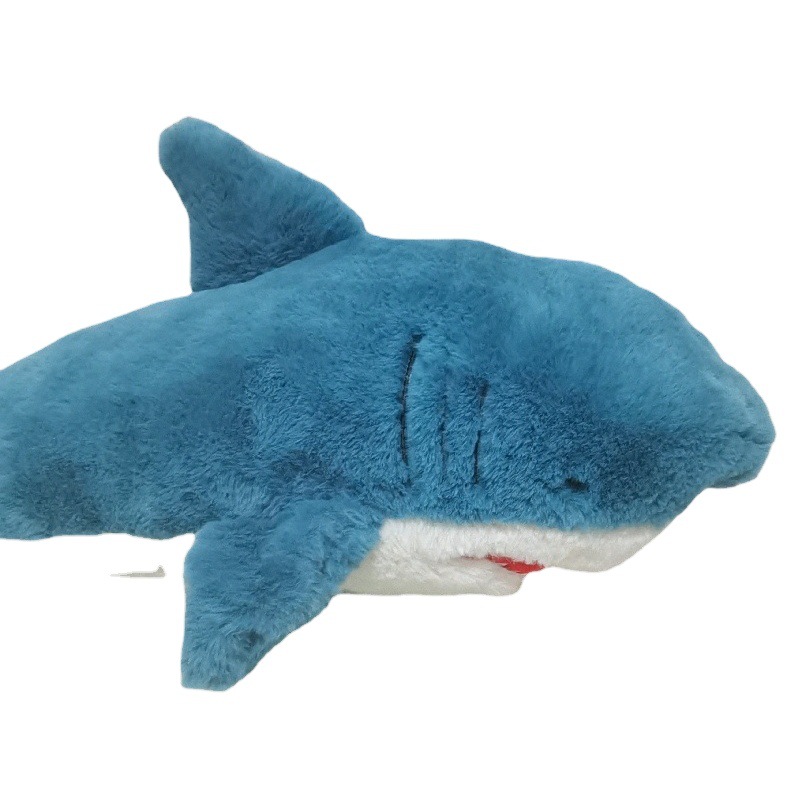 Lindo mentira de peluche de juguete de tiburón grande almohada muñeca dormitorio pierna clip de almohada larga hombres y mujeres regalo de cumpleaños al por mayor