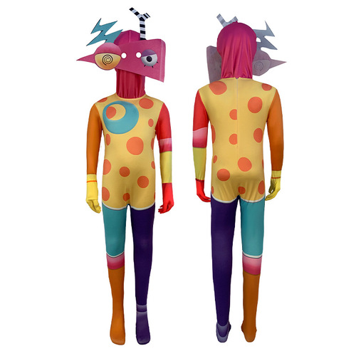 Magic Numbers Circus Pamney Cosplay Clown Leotard Jumpsuit Suit Cosplay Costume