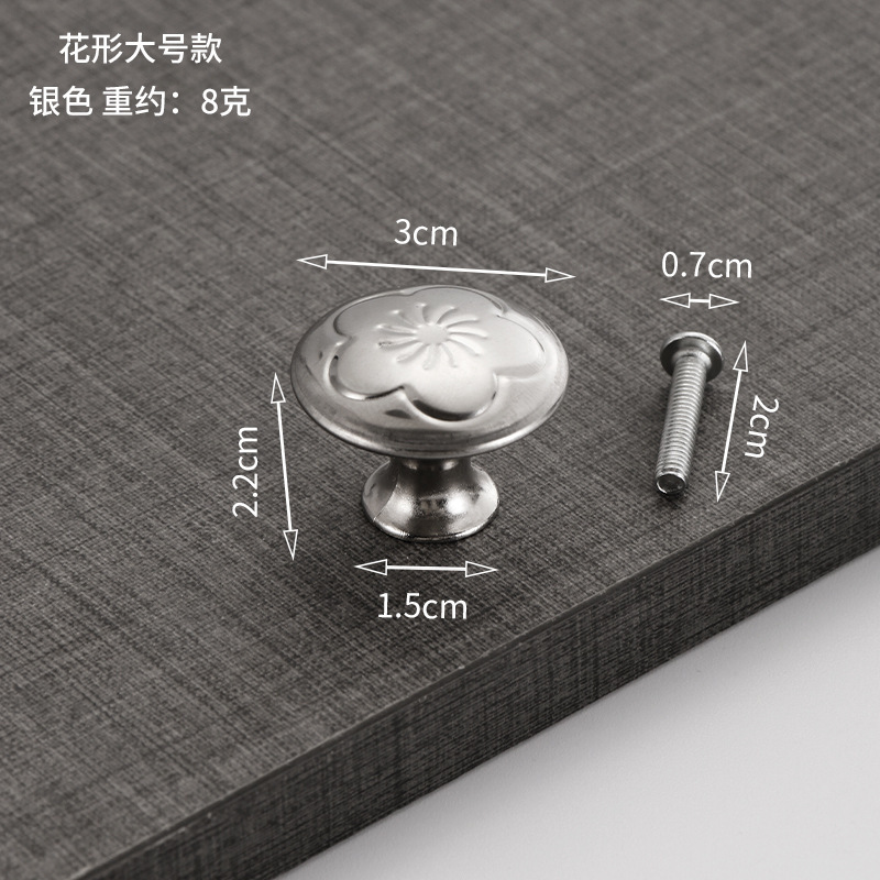 ステンレス鋼ハンドル靴キャビネット食器棚キノコヘッド金属ドアハンドル引き出し黒ラウンド親指単穴ハンドル|undefined
