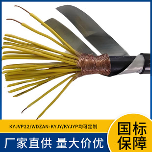 KVVP2-32 XLPE insulated PVC inner sheathed copper tape shielded fine steel wire armored PVC sheathed control cable