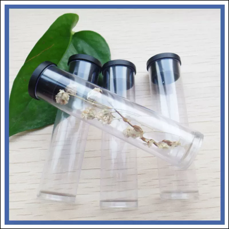 批发陶瓷颗粒包装管 PVC透明包装管 两头配盖PVC塑料挤出收纳管