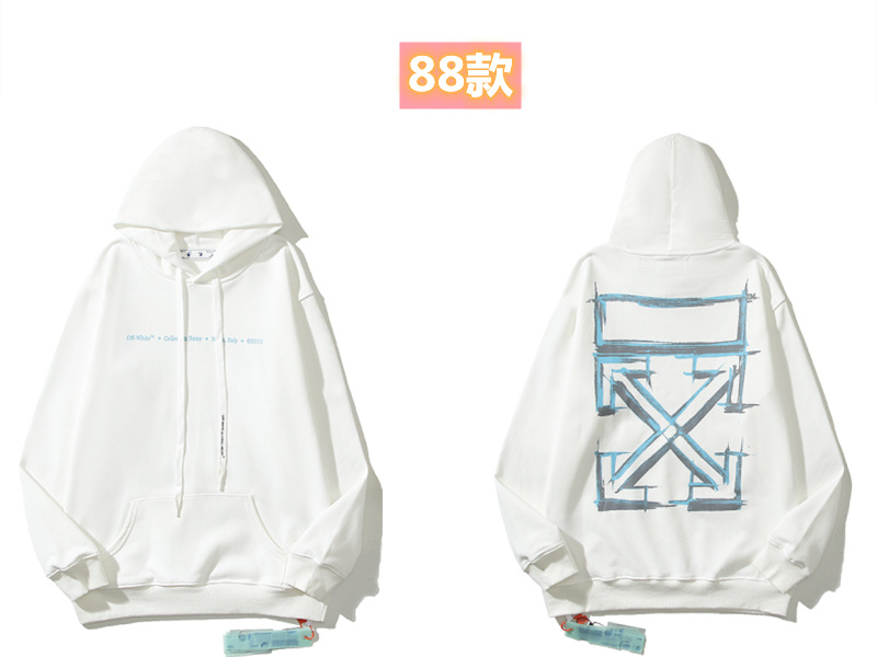 Marca de moda offwhite graffiti religioso pintura al óleo impresión de flecha hombre y mujer suelta OW pareja alta calle hoodie abrigo