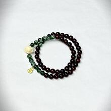 小叶紫檀双圈手串旅游景区檀木文玩佛珠多圈男女款新中式文玩手串