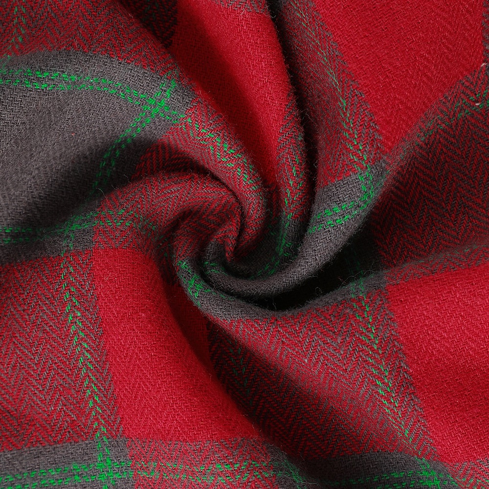 Fabricante en stock transfronterizo exclusivo algodón plaid mascota toalla triángulo perro saliva toalla Navidad mascota saliva toalla