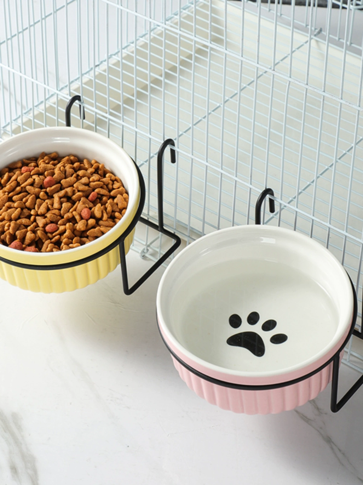 Керамическая миска для кошек, миска для кошек, миска для кошачьего корма, миска для собак, миска для собак, миска для воды для кошек, миска для домашних животных, миска с наклонным горлышком, поилка для питьевой воды