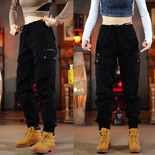 American Retro Work Pants Men's Trendy Versatile Loose Casual Pants for Men and Women New Wear-resistant Cool Ankle-length Multi-pocket Pants