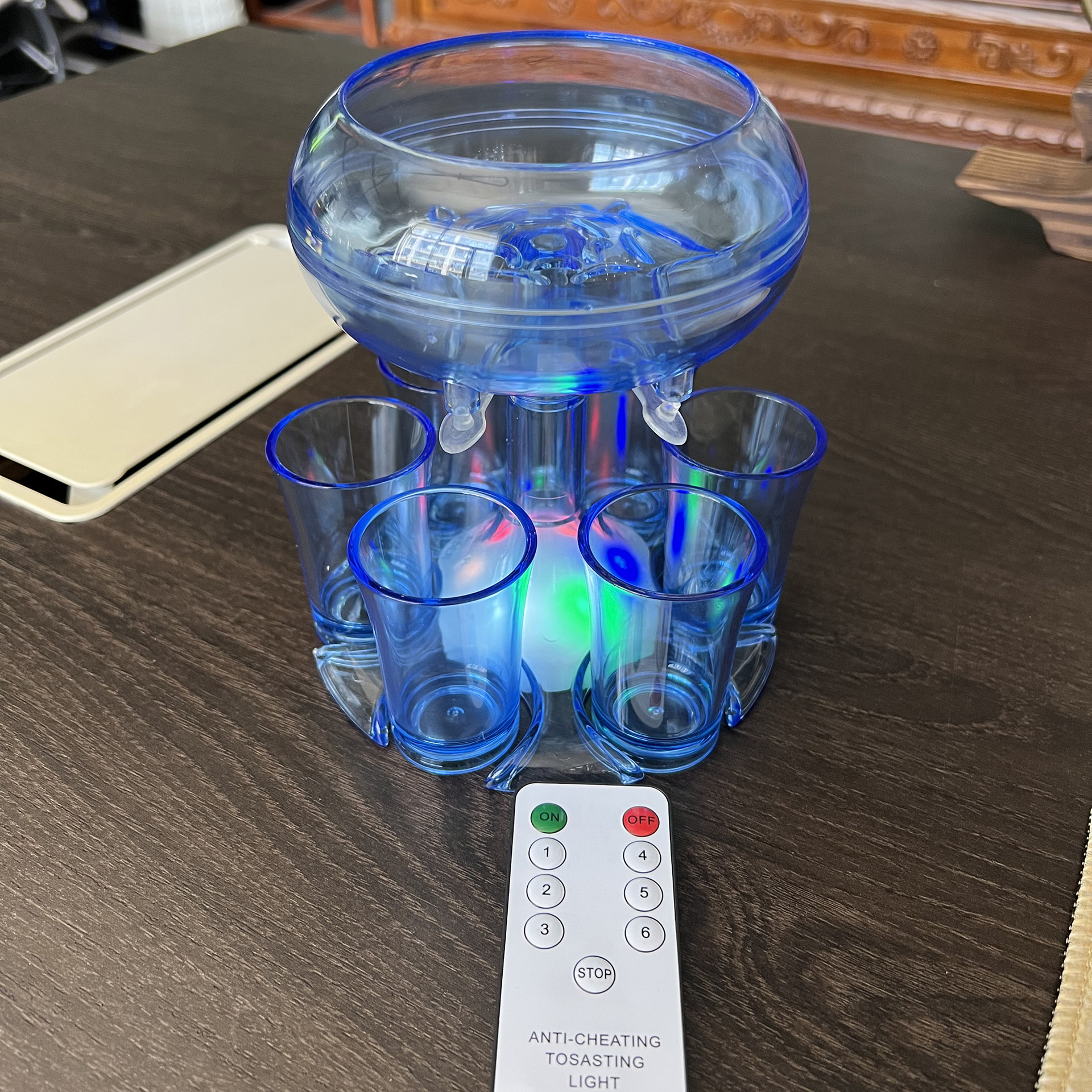 6 vidrio de tiro dispensador separador vino bar pourer cóctel transparente desviador
