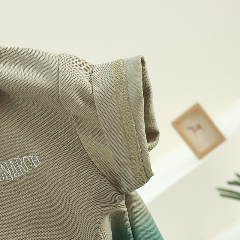 7809 Traje de manga corta de verano para niños 2025 Nuevo estilo Camisa de polo casual para niños Traje de dos piezas Ropa de teñido anudado para bebés