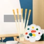 12cm象牙白塑料尼龙毛画笔