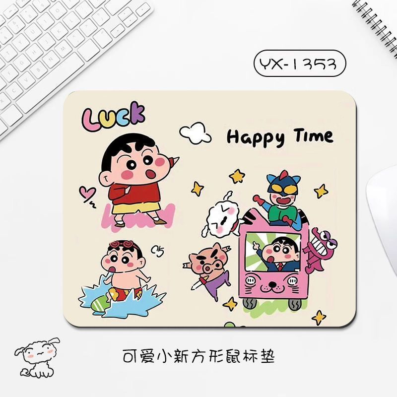 クレヨンの小さい新しいマウスパッドの学生のデスクパッドの小さいサイズの耐久性のあるアニメのオフィス学習パッドのコンピュータのキーボードパッド|undefined