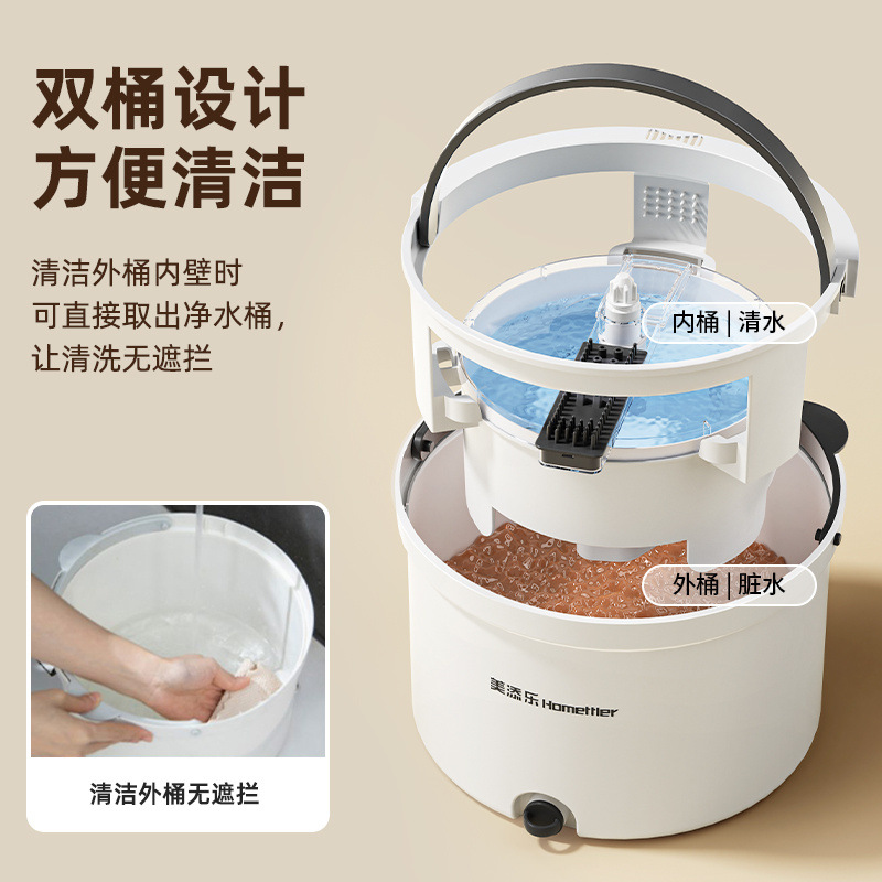 Flat mop home hand-washing automatic one-smooth 2024 new lazy mop mop cloth