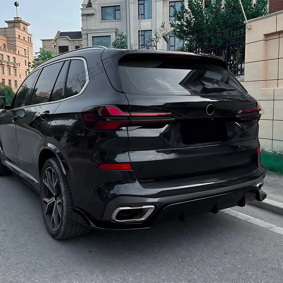 Suitable for Bmw X5 18-23 G05 Modified Mp Model Black Warrior Rear Lip Replacement Installation Thickened Rear Spoiler